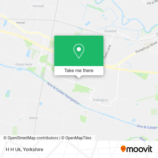 H H Uk map