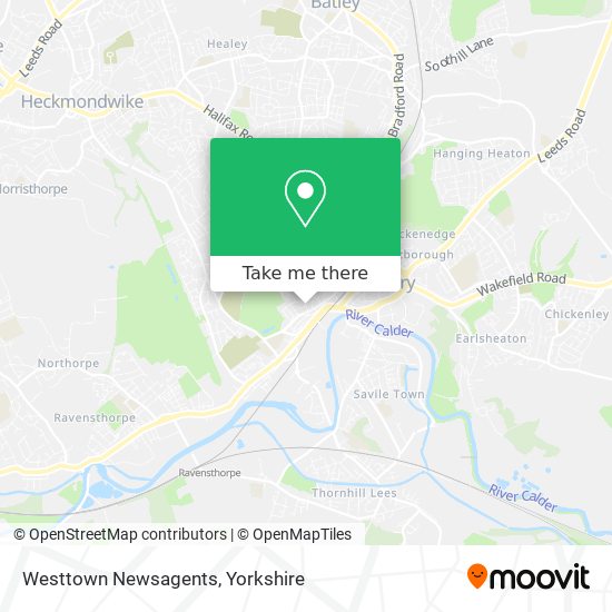 Westtown Newsagents map