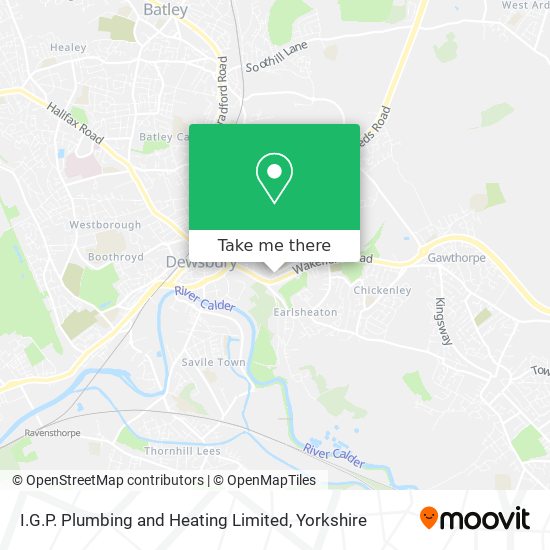 I.G.P. Plumbing and Heating Limited map