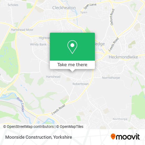 Moorside Construction map