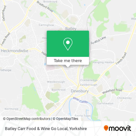 Batley Carr Food & Wine Go Local map