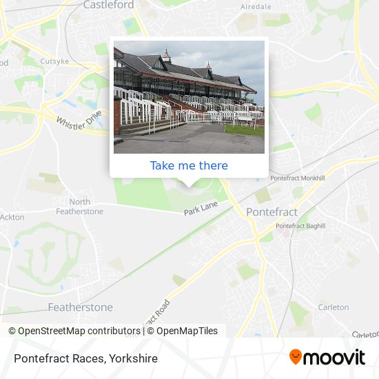 Pontefract Races map