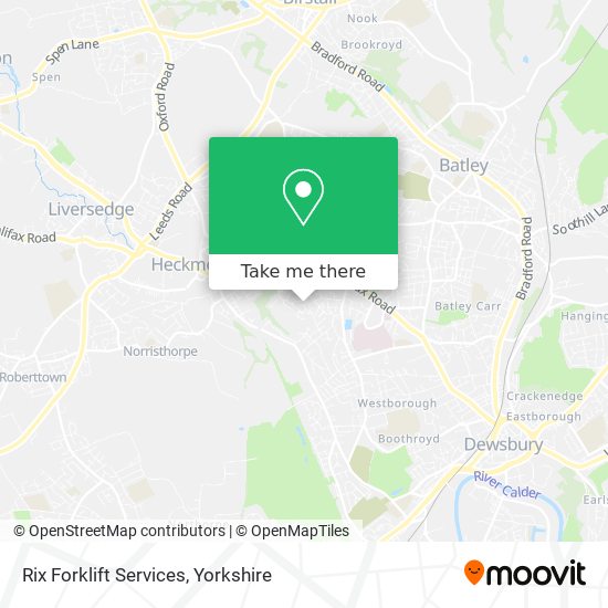 Rix Forklift Services map