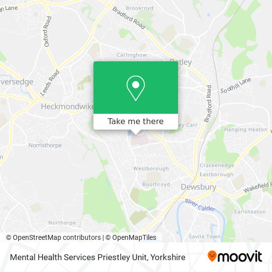 Mental Health Services Priestley Unit map