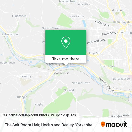 The Salt Room Hair, Health and Beauty map