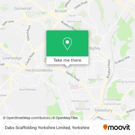 Dabs Scaffolding Yorkshire Limited map