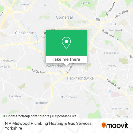 N A Midwood Plumbing Heating & Gas Services map