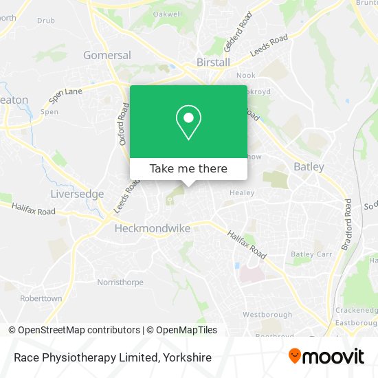 Race Physiotherapy Limited map