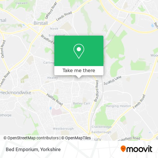 Bed Emporium map