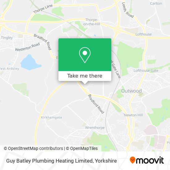 Guy Batley Plumbing Heating Limited map