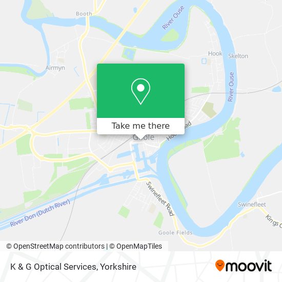 K & G Optical Services map
