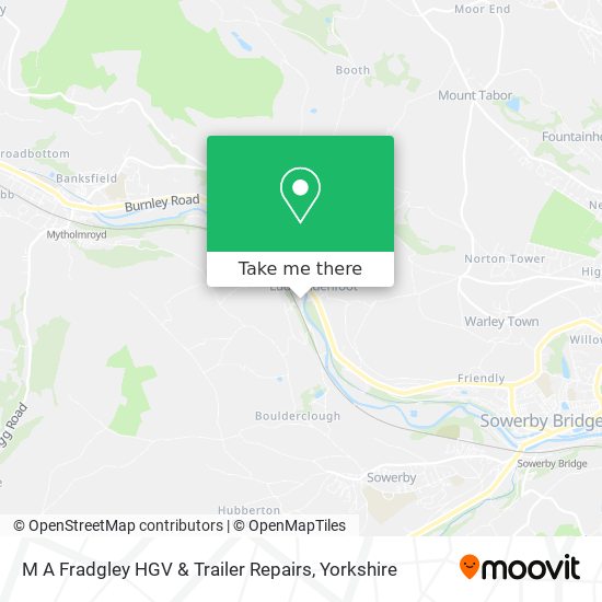 M A Fradgley HGV & Trailer Repairs map