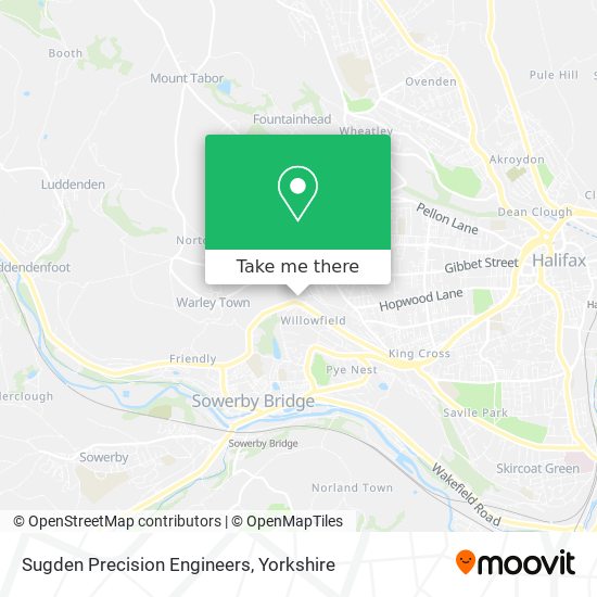 Sugden Precision Engineers map