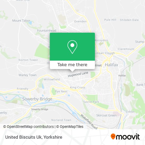 United Biscuits Uk map