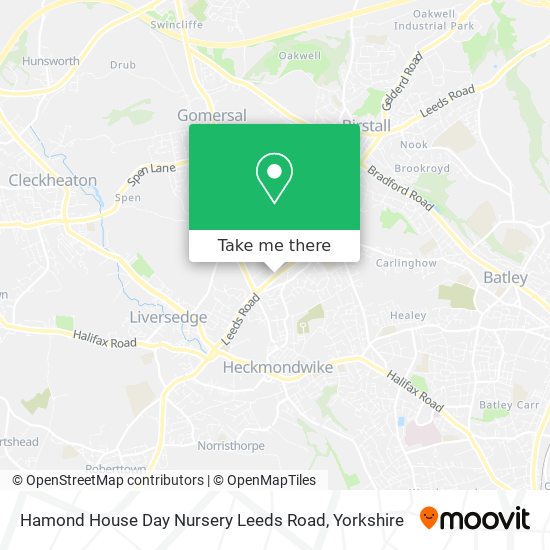 Hamond House Day Nursery Leeds Road map