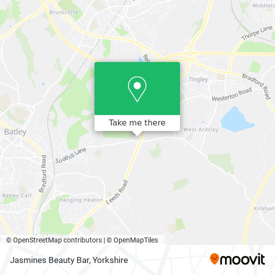 Jasmines Beauty Bar map