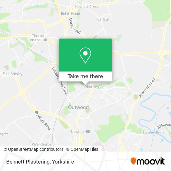 Bennett Plastering map