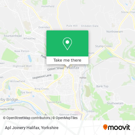 Apl Joinery Halifax map