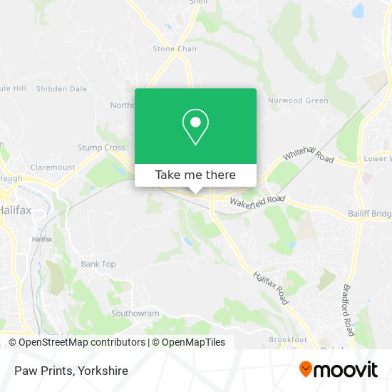 Paw Prints map