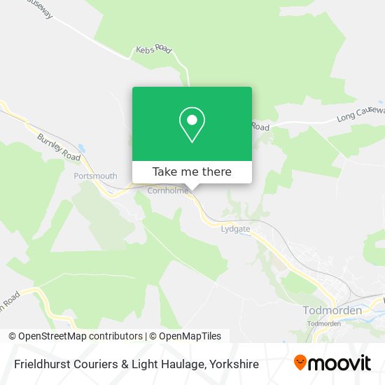 Frieldhurst Couriers & Light Haulage map