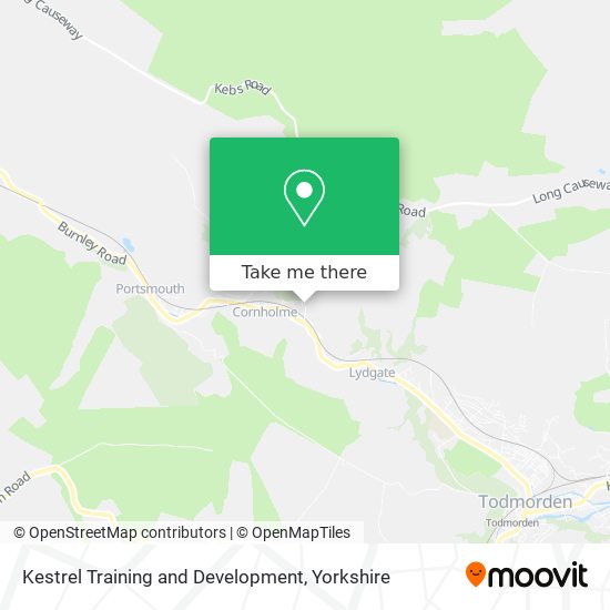 Kestrel Training and Development map