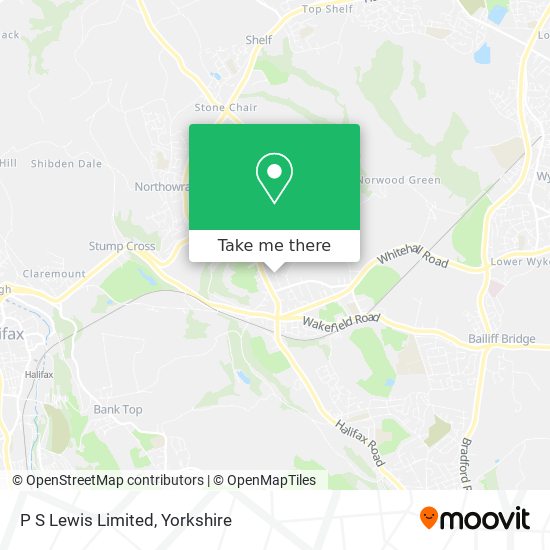 P S Lewis Limited map