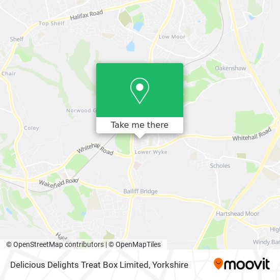 Delicious Delights Treat Box Limited map