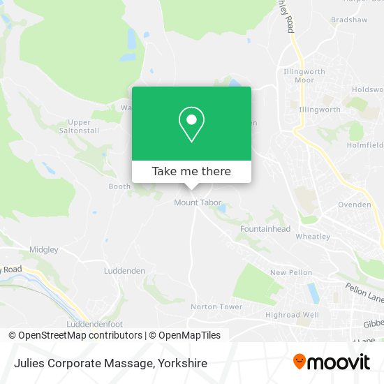 Julies Corporate Massage map