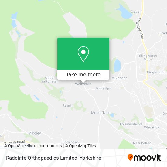 Radcliffe Orthopaedics Limited map