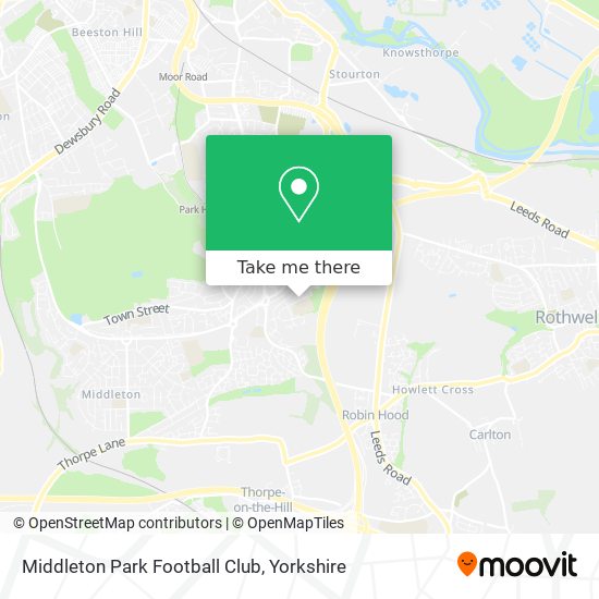 Middleton Park Football Club map