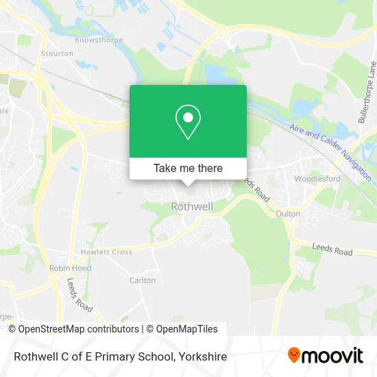 Rothwell C of E Primary School map