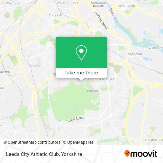 Leeds City Athletic Club map