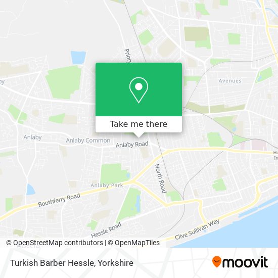 Turkish Barber Hessle map