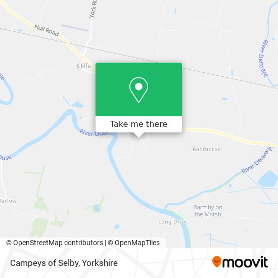 Campeys of Selby map