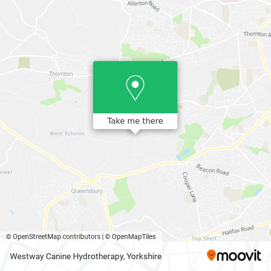 Westway Canine Hydrotherapy map