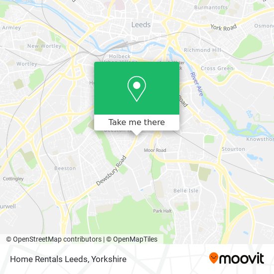 Home Rentals Leeds map