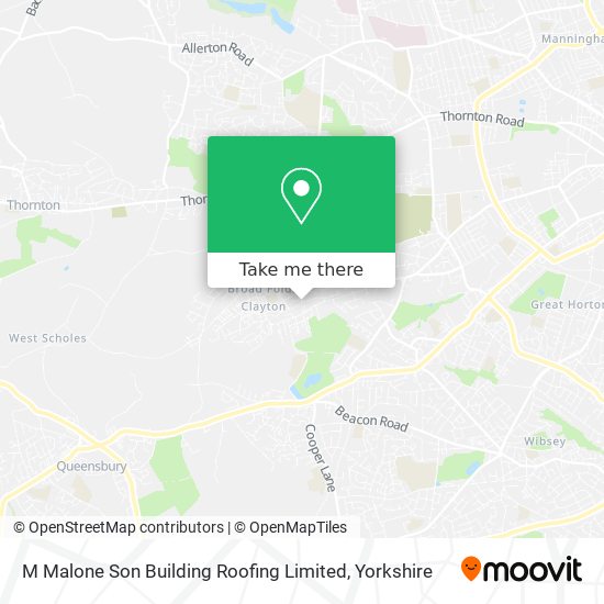 M Malone Son Building Roofing Limited map