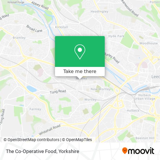 The Co-Operative Food map