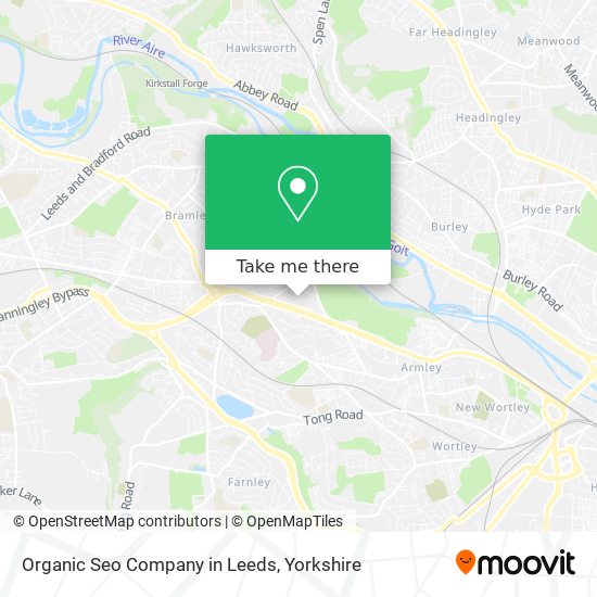 Organic Seo Company in Leeds map
