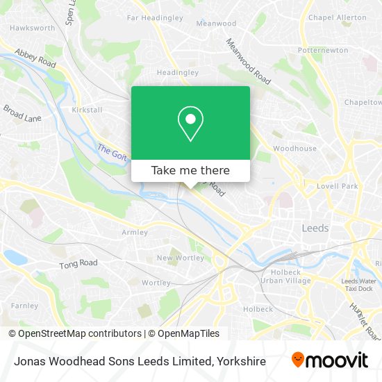 Jonas Woodhead Sons Leeds Limited map