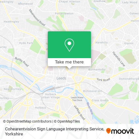 Cohearentvision Sign Language Interpreting Service map