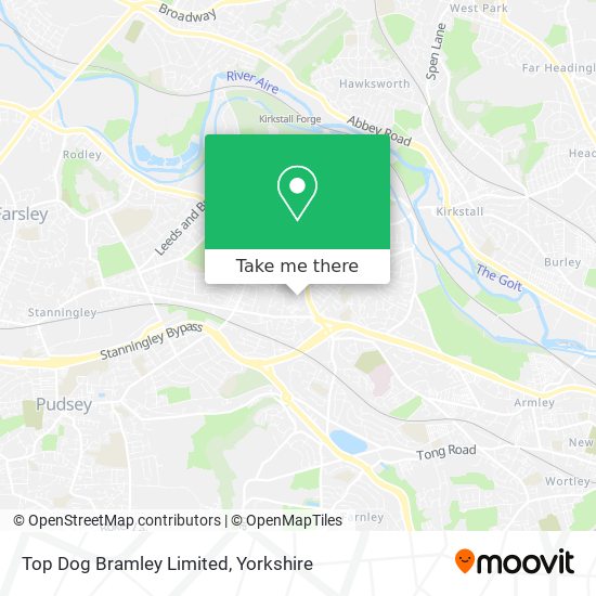 Top Dog Bramley Limited map