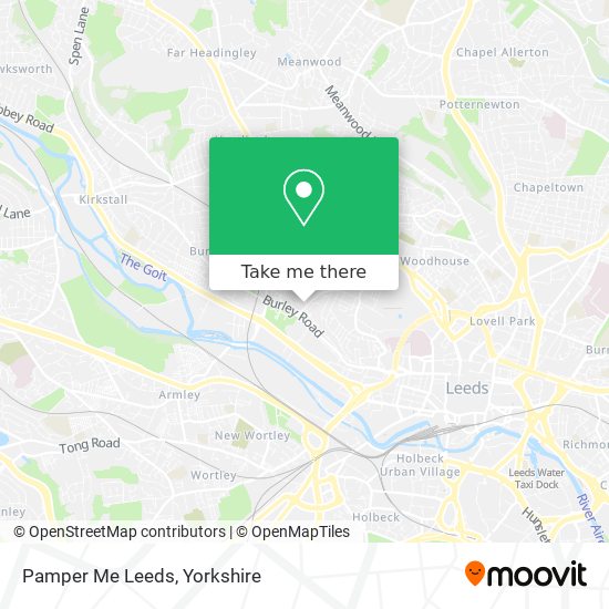 Pamper Me Leeds map