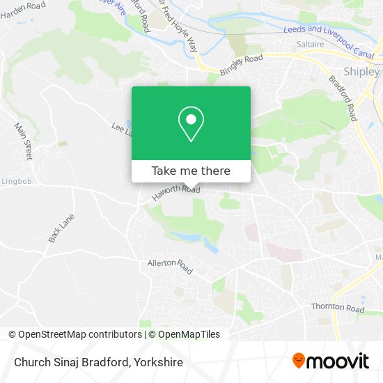 Church Sinaj Bradford map
