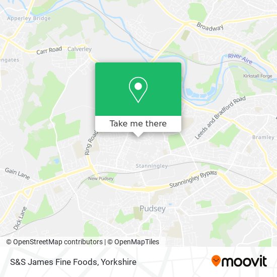 S&S James Fine Foods map