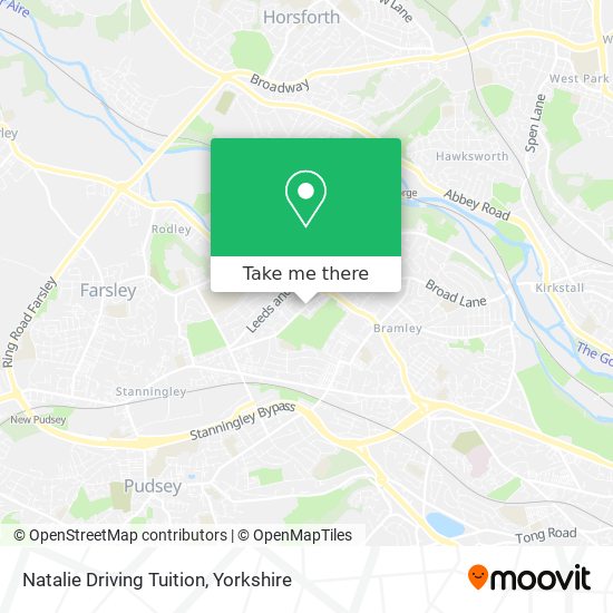 Natalie Driving Tuition map