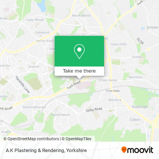 A.K Plastering & Rendering map