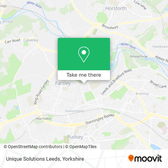 Unique Solutions Leeds map