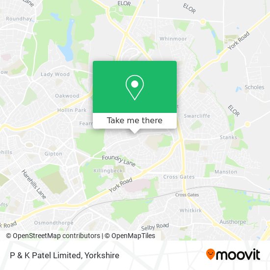 P & K Patel Limited map