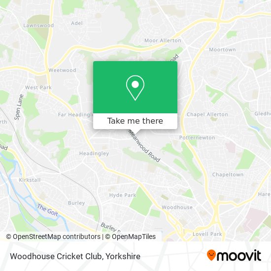 Woodhouse Cricket Club map